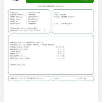 Garanti Bankası Bireysel Emeklilik Sistemi Şikayeti
