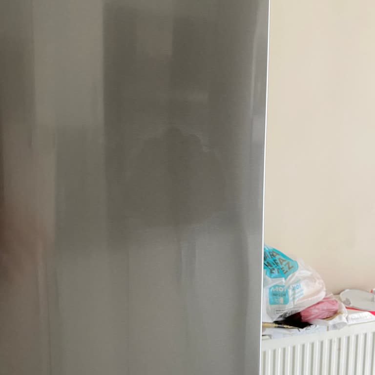 Siemens İnox Buzdolabı Magnet İzi