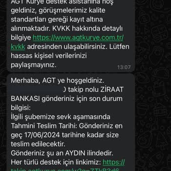 AGT Kurye: 14 Gündür Teslim Edilmeyen Banka Kartı Ve Sorumsuz Hizmet
