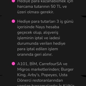 Nays Kampanya Şartlarına Uymasına Rağmen %5 Ücret İadesi Yapmıyor