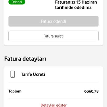 Vodafone Hatalı Tarife Değişikliği