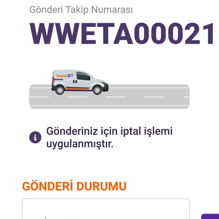 Hepsijet Kuryesi Aramayı Unutmuş