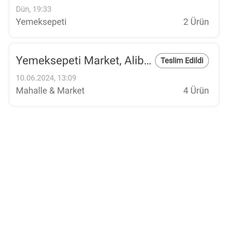 Yemeksepeti Sipariş İptali, İade