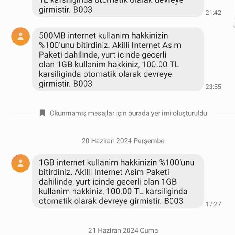 Vodafone Onay Olmadan İlave Paket Yapıyor!