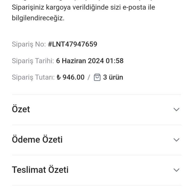 LNT Step Eksik Gelen Ürün