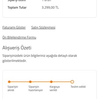 Civil Sipariş Teslim Edildi Olarak Gözüküyor Ancak Teslim Almadım