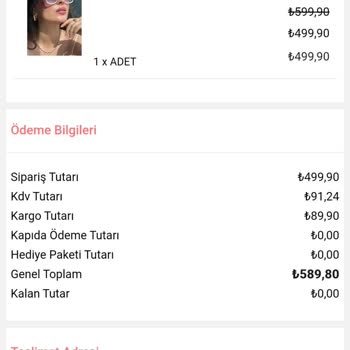 Katreninzeyli Ürünüm 1 Aydır Ortada Yok