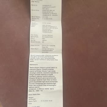 Bosch Çamaşır Makinesi 30 Günde Arıza Yaptı