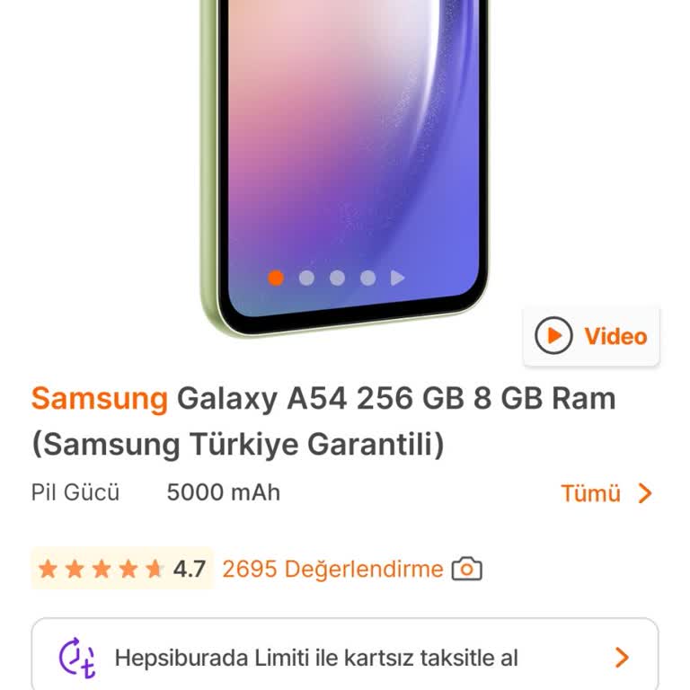 Hepsiburada Samsung Galaxy A54 Kampanyasında Hayal Kırıklığı: İndirim Beklerken Fiyat Aynı Kaldı