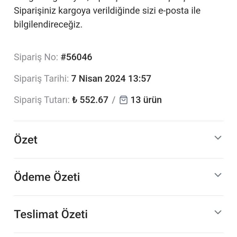 Vina Seramik İlgisizliği Ve Siparişimin Kargoya Verilmemesi