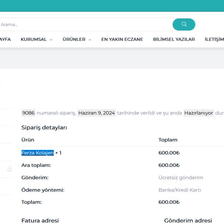 Elf İlaç Sağlık Ürünleri 12 Gündür Bir Türlü Hazırlanamayan Sipariş