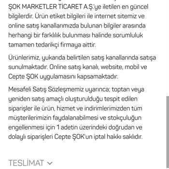 Şok Market Kampanyasında Karşılaştığım Sorun