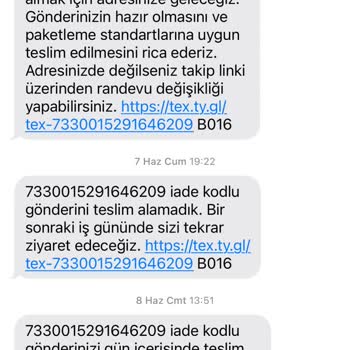 Trendyolmilla Ürün İadesi Teslim Alınmadı