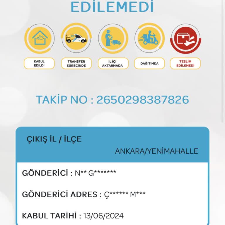 PTT Kargo, Evde Olmama Rağmen 2 Gündür Ulaştırılmayan Kargo