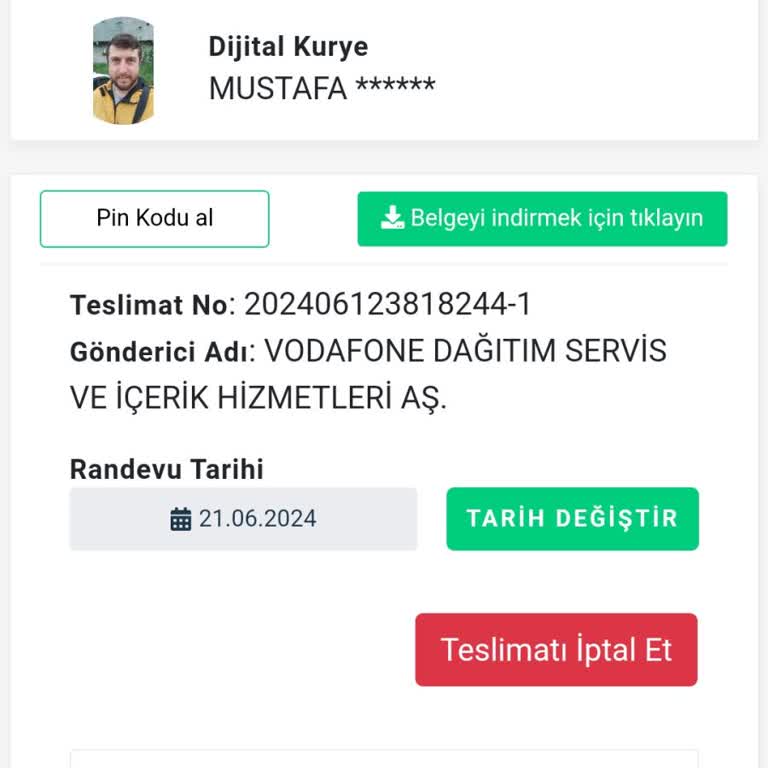 Vodafone Sorumsuzluğu Ve Bir Kargo Firması
