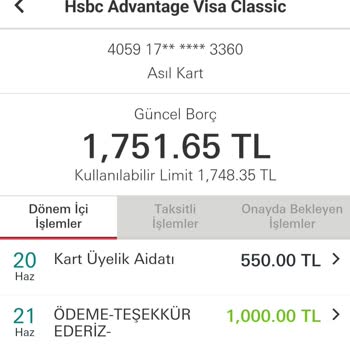 HSBC Kredi Kartı Aidat İptali
