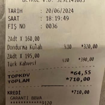 Five O'clock Dondurma Ve Türk Kahvesi Fiyatları!