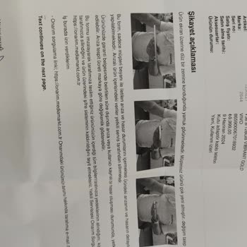 Vivo Y36 Kasası Yamuk