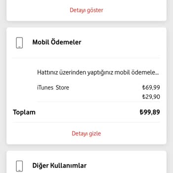 Vodafone İ Tunes Ödemesi Haksız
