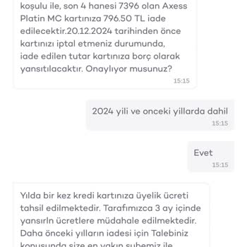 Akbank Axess Kredi Kartı Pişmanlığı