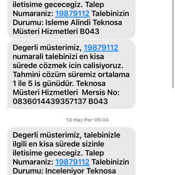 Teknosa Online Sipariş Sonrası Muhatapsızlık Durumu