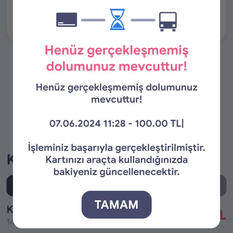 Adana Kentkart'ıma Yüklediğim Bakiye Askıda Duruyor Bakiyeye Eklenmiyor