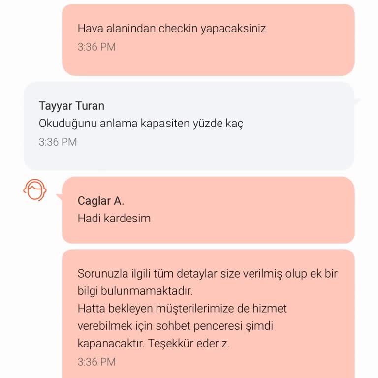 Mytrip Desteğin Saygısız Tavrı