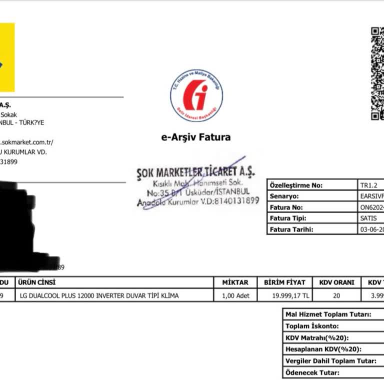 Şok Marketler Klima Aldım Yarısı Kargoda Diğer Parçası Kayıp