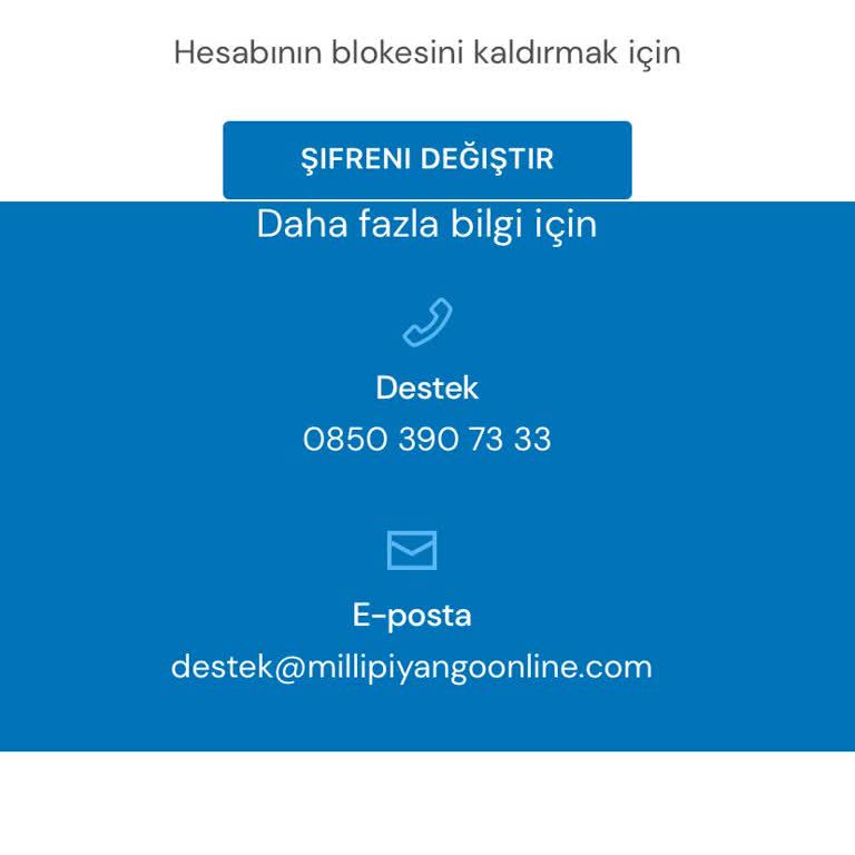 Milli Piyango Bloke Sürekli Şifre İstiyor