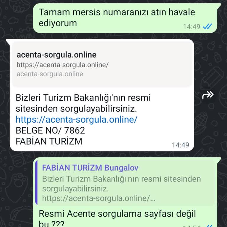 Fabian Tour Fabian Turizm Bungalov Ev Aldatmacası