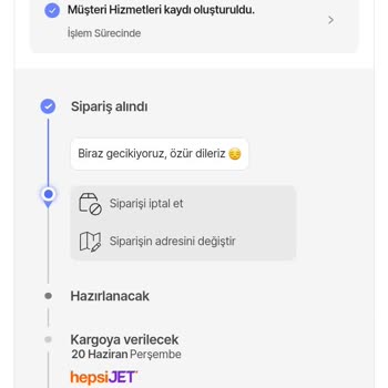 Hepsiburada Gününde Teslimat Edilmeyen Kargom