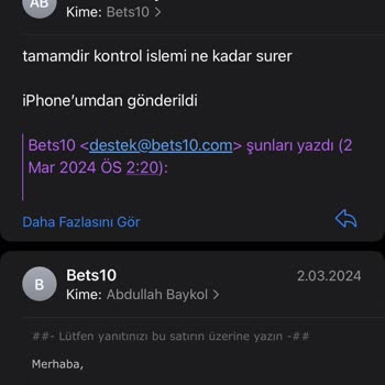 Bets10 Ödeme Sorunu Ve Hesap Kapatma