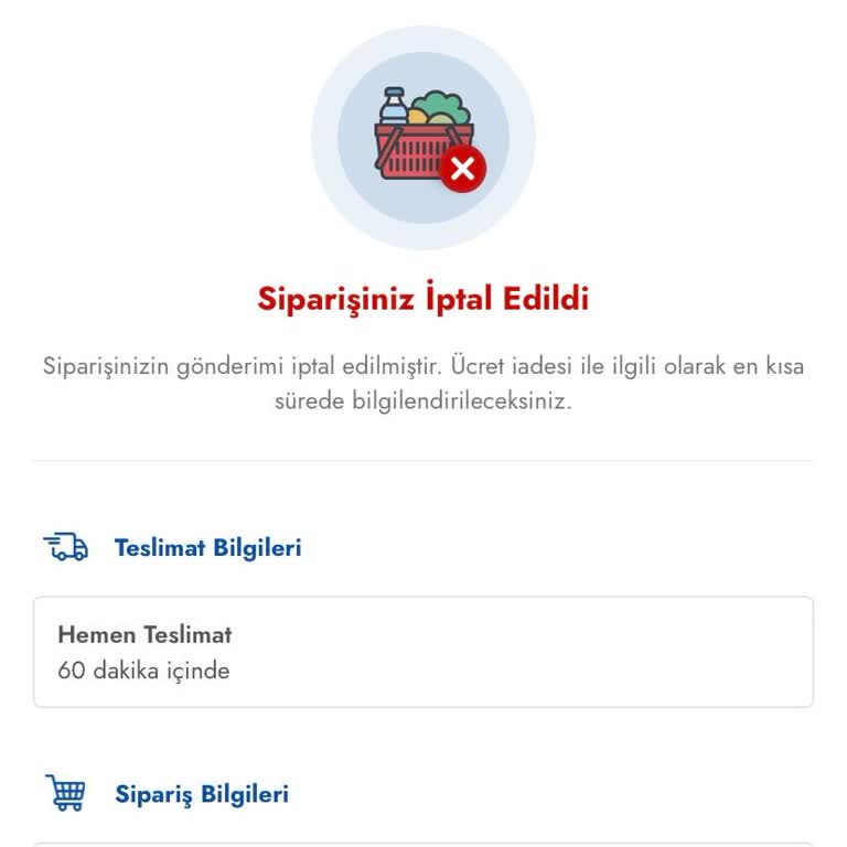 Şok Marketler Asla Siparişi Getirmiyorlar