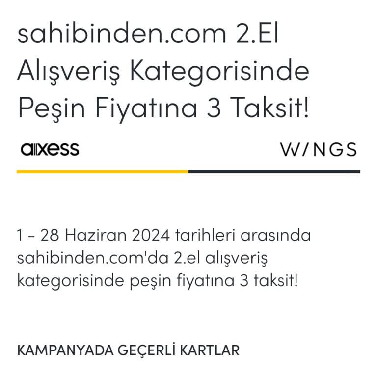 Sahibinden.com Parama El Koydu