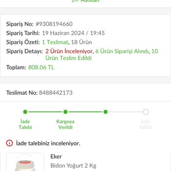 Trendyolgo 516,07 TL Paramı Vermedi. Ürünler Nerede Yok! Gönderilmedi.