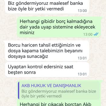 Yapı Kredi Bankası Hukuk Bürosu Borç İşlemleri Şikayeti
