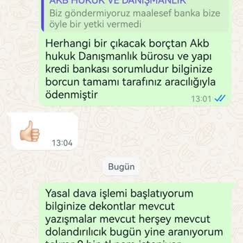 Yapı Kredi Bankası Hukuk Bürosu Borç İşlemleri Şikayeti