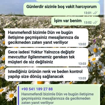 Anadolu Giyim Ürün Değişimi Yapılmaması