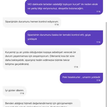 Getir Kötü Hizmet Kalitesi, Teslimat Ve Müşteri Hizmetleri Sorunu