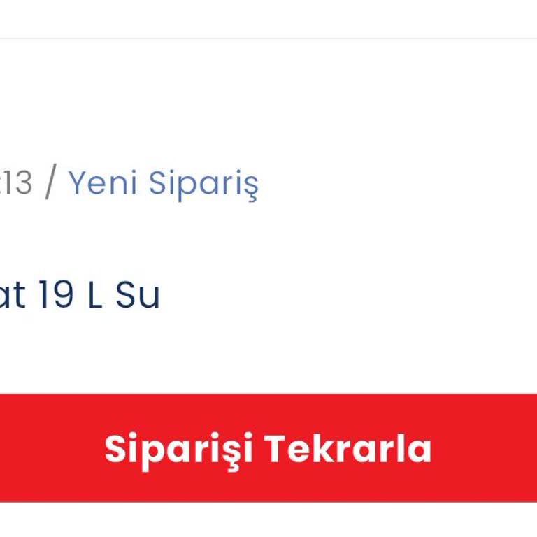 Hayat Su 24 Saattir Gelmeyen Sipariş