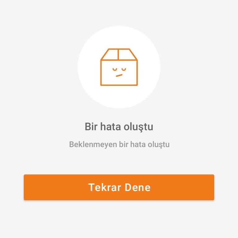 Trendyol Sipariş Detayları Hata Veriyor