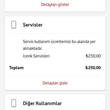 Vodafone'dan Gelen SMS İle Faturama Ekstra Ücret Yansıtıldı!