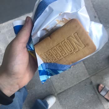 Algida Nogger Dondurmasının Alt Bisküvisi Yok