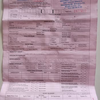 Hoover Grc Teknik Servis