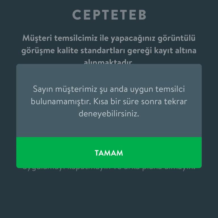 TEB Uygulamadaki Sorun Ve Müşteri Temsilcisiniz Tavrı