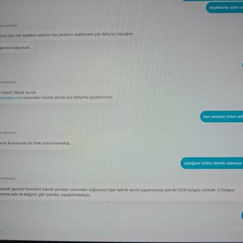 Amazon.tr İthalatçısının Sattığı Ürüne Teknik Destek Verememesi