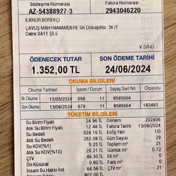 İBB - İstanbul Büyükşehir Belediyesi Yüksek Gelen Su Faturası