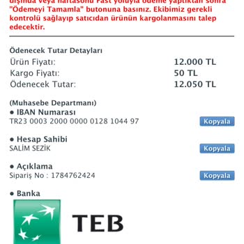 Sahibinden Param Güvende İle Yaşadığım Mağduriyet