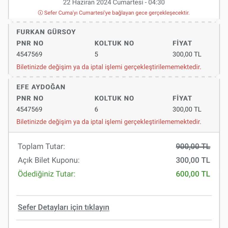 Obilet Bilet İademi 10 Saat Kalmasına Rağmen Yapmıyor