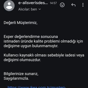 IKEA'dan Aldığım Masa Ayağında Yanlış Vida Sorunu